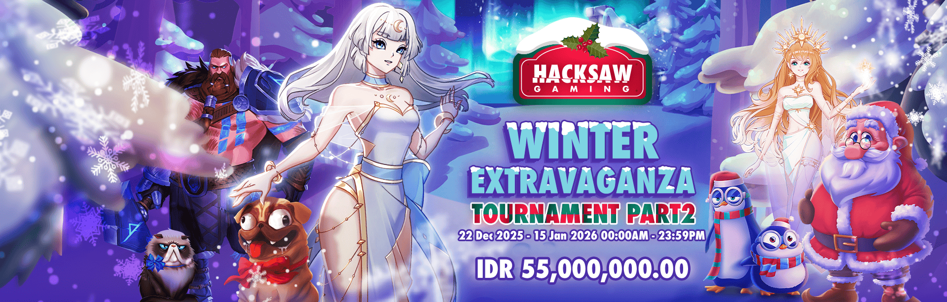 PROMO HACKSAW GAMING: WINTER EXTRAVAGANZA BAGIAN 2