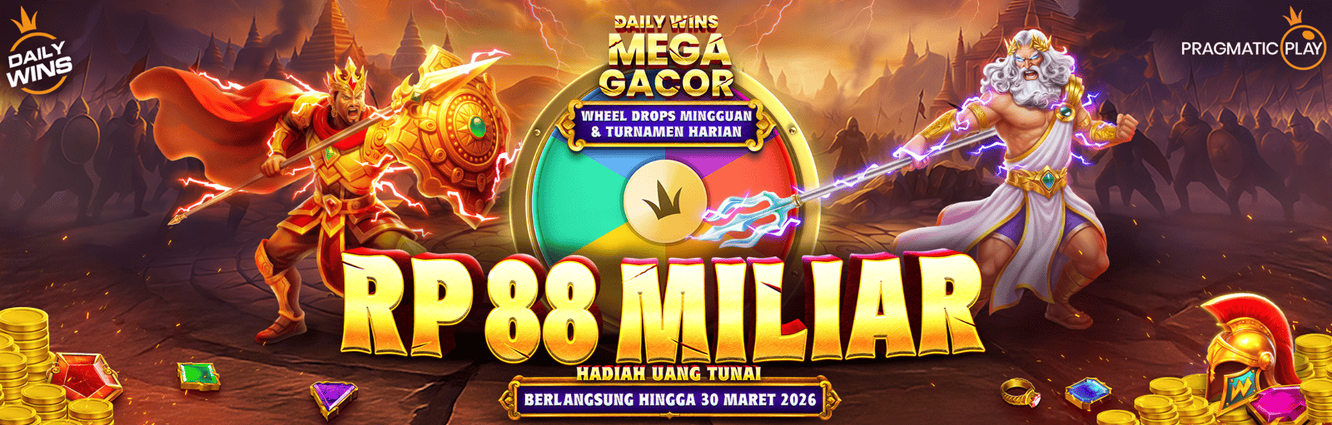 PRAGMATIC PLAY: DAILY WINS MEGA GACOR MUSIM KE-3 LEVEL 10
