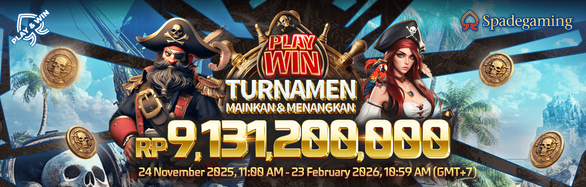 SPADEGAMING: AJANG BERMAIN DAN MENANG TOURNAMENT